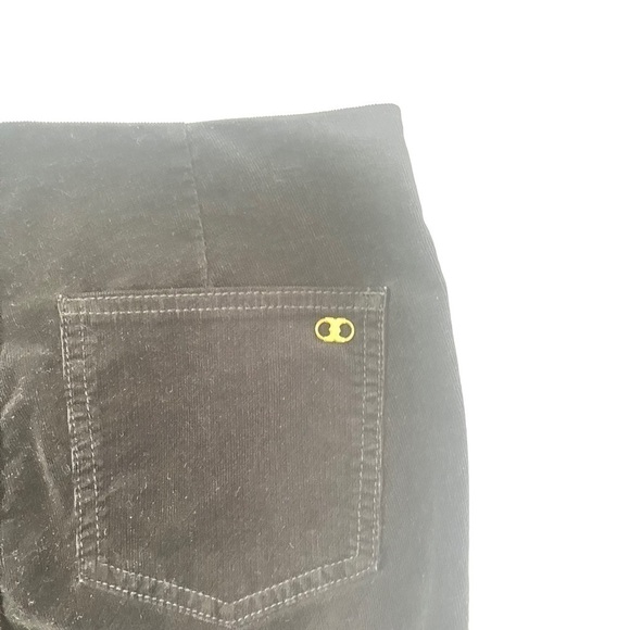 TORY Burch Billet Corduroy Velvet Legging Black 28 - Picture 3 of 6